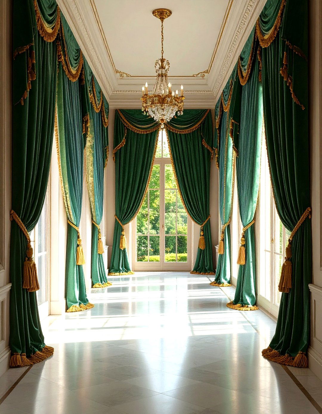 Luxurious Draperies - 20 Victorian Hallway Ideas