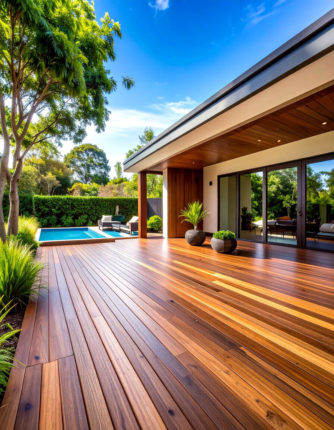 Luxurious Ipe Hardwood Deck Boards - 20 Deck Flooring Ideas