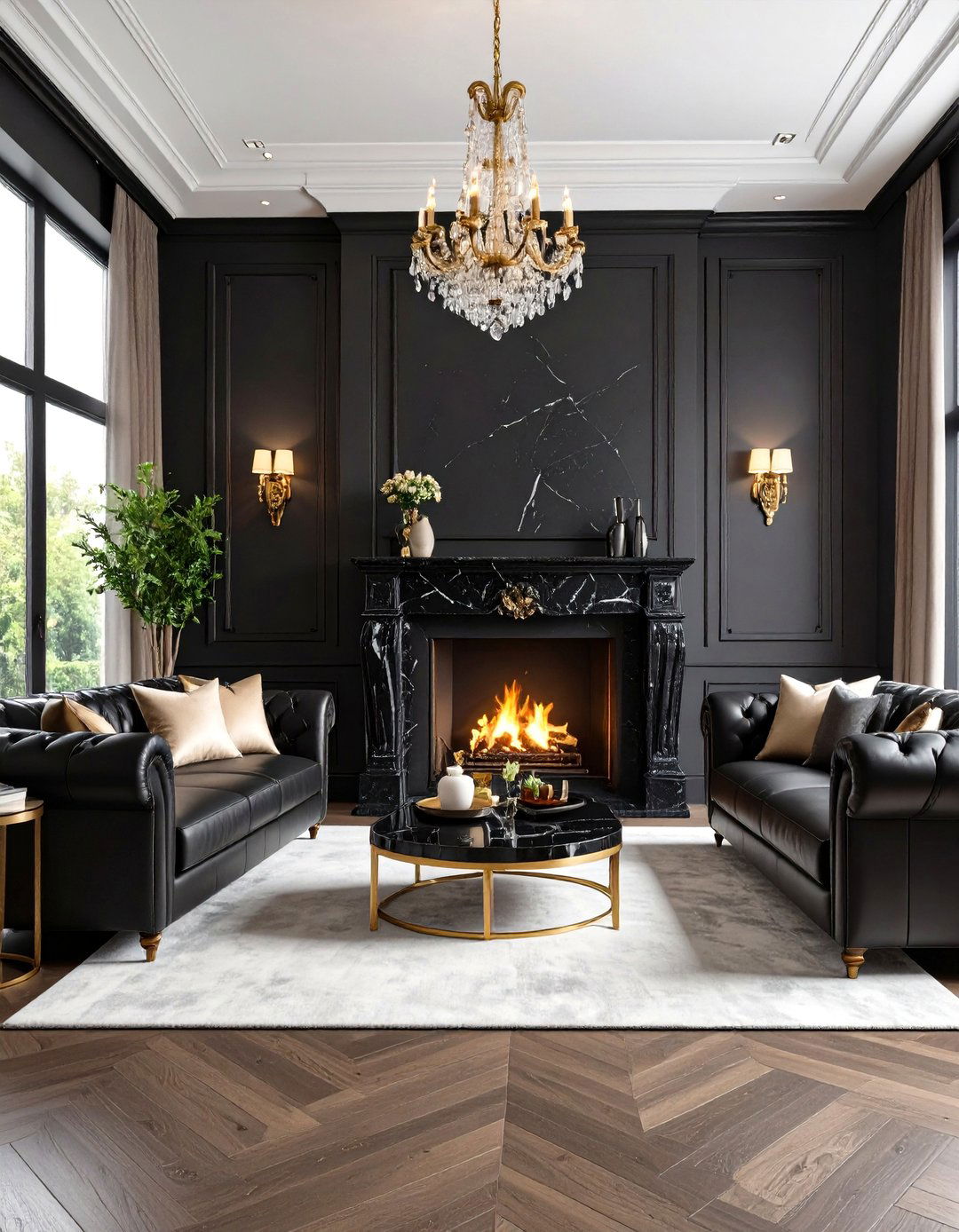 Luxury Black Couch Living Room - 20 Living Room Ideas With Black Couches