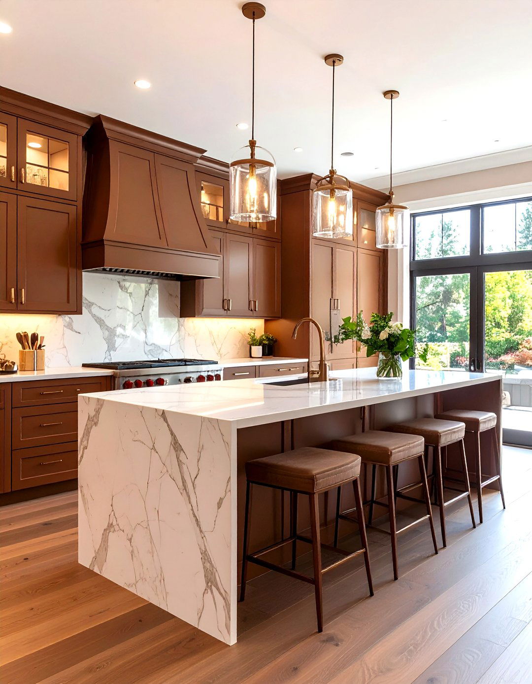 Luxury Bronze Brown Glam Kitchen - 20 Brown Kitchen Ideas