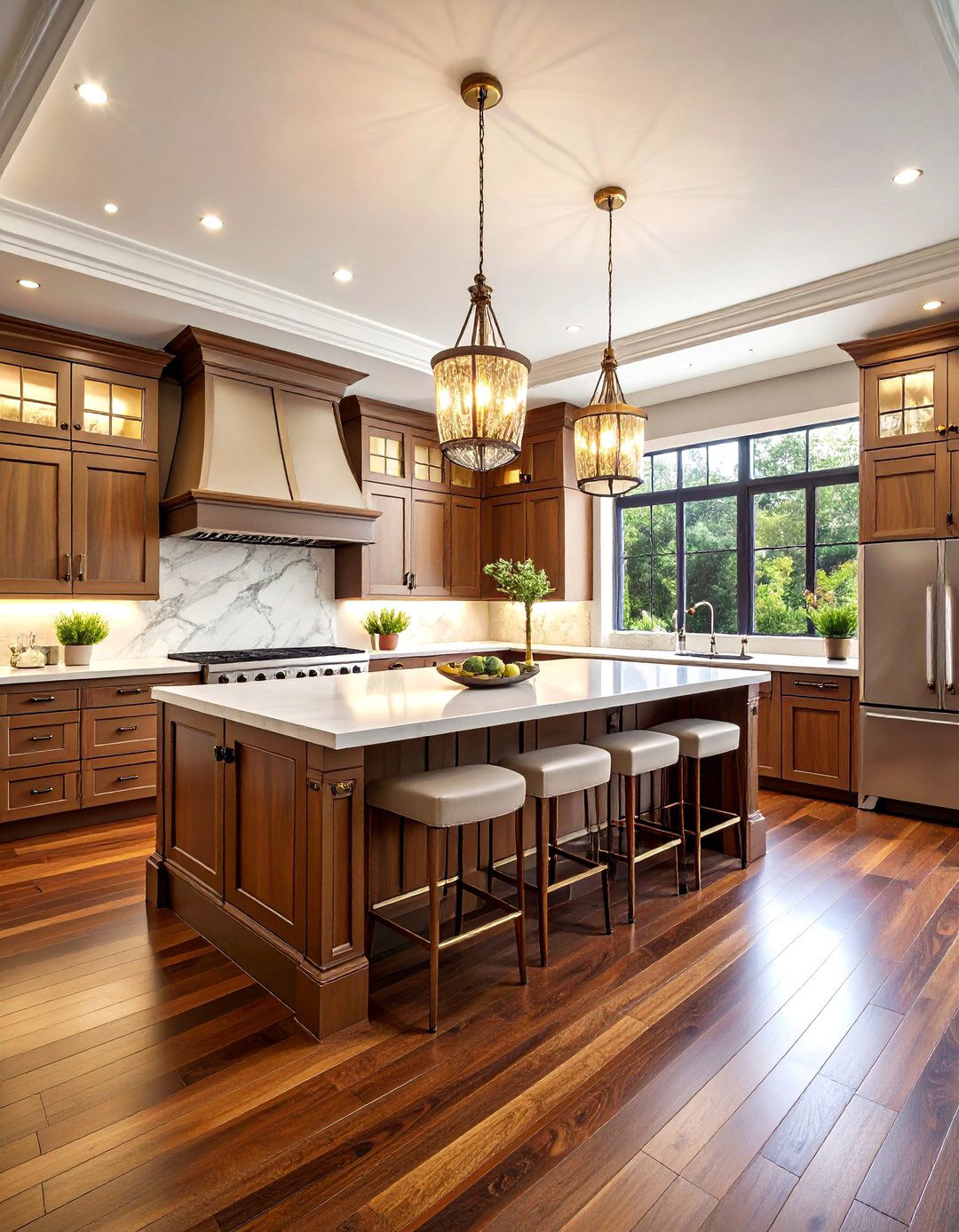 Luxury Estate Kitchens With Wood Floors - 20 Kitchens With Wood Floors