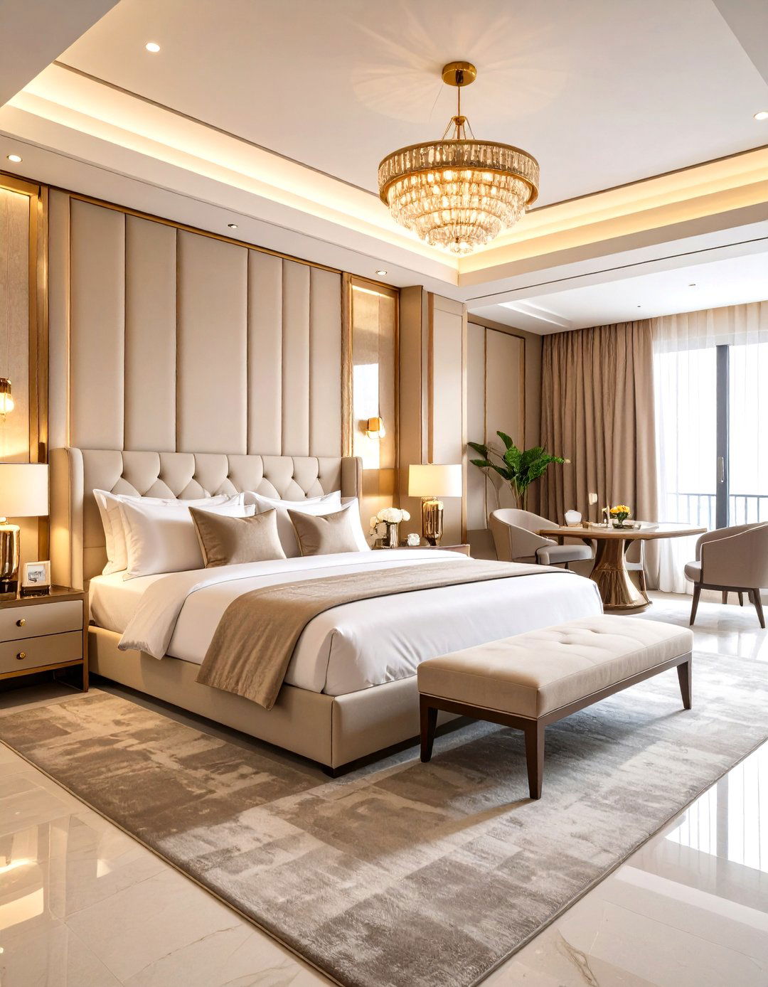 Luxury Hotel Suite Large Bedroom Design - 20 Large Bedroom Design Ideas