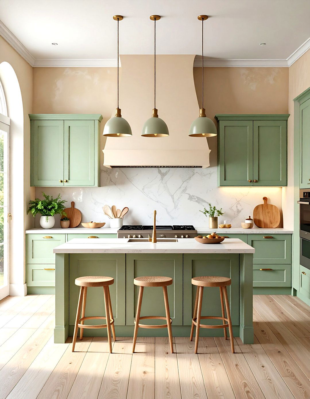Luxury Kitchen with Limewash Wall Treatment - 20 Luxury Kitchen Ideas
