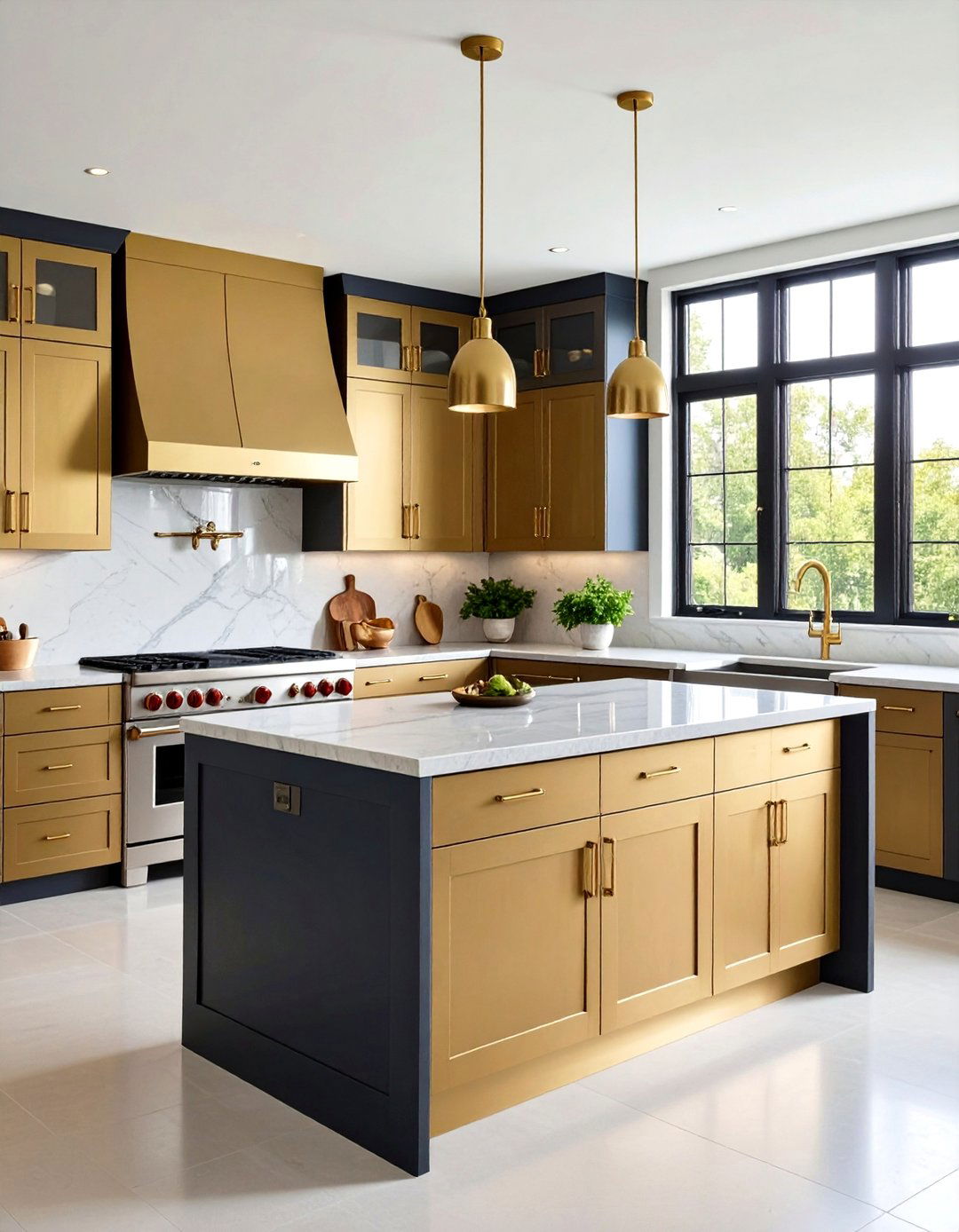 Luxury Kitchen with Mixed Metal Mastery - 20 Luxury Kitchen Ideas