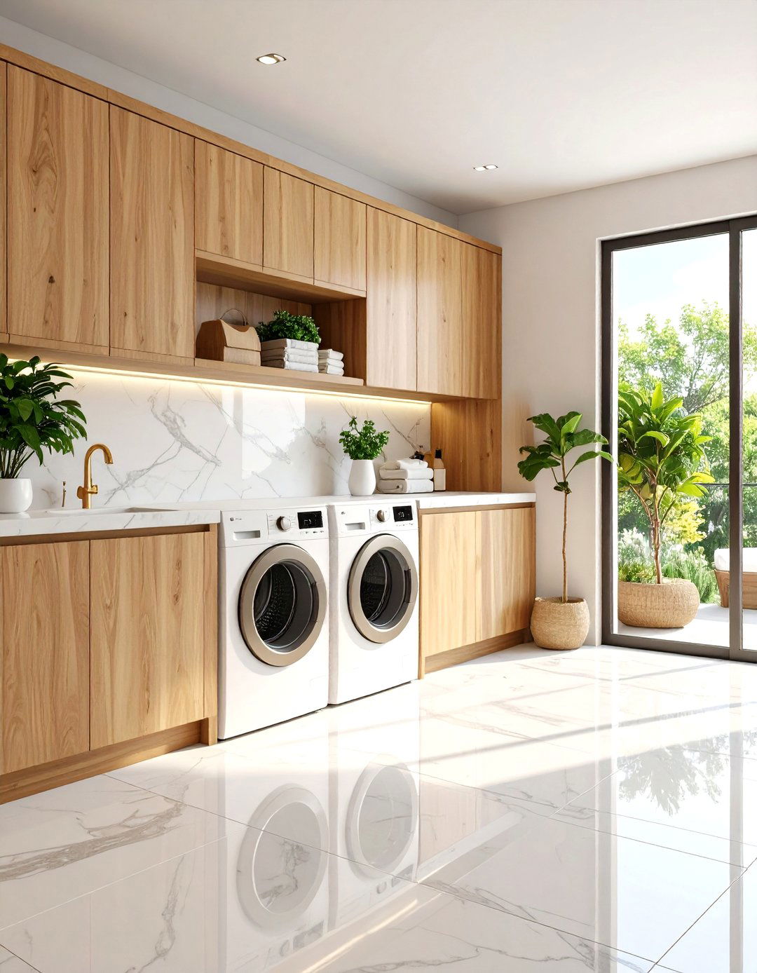 Luxury Material Modern Laundry Room Finishes - 20 Modern Laundry Room Ideas