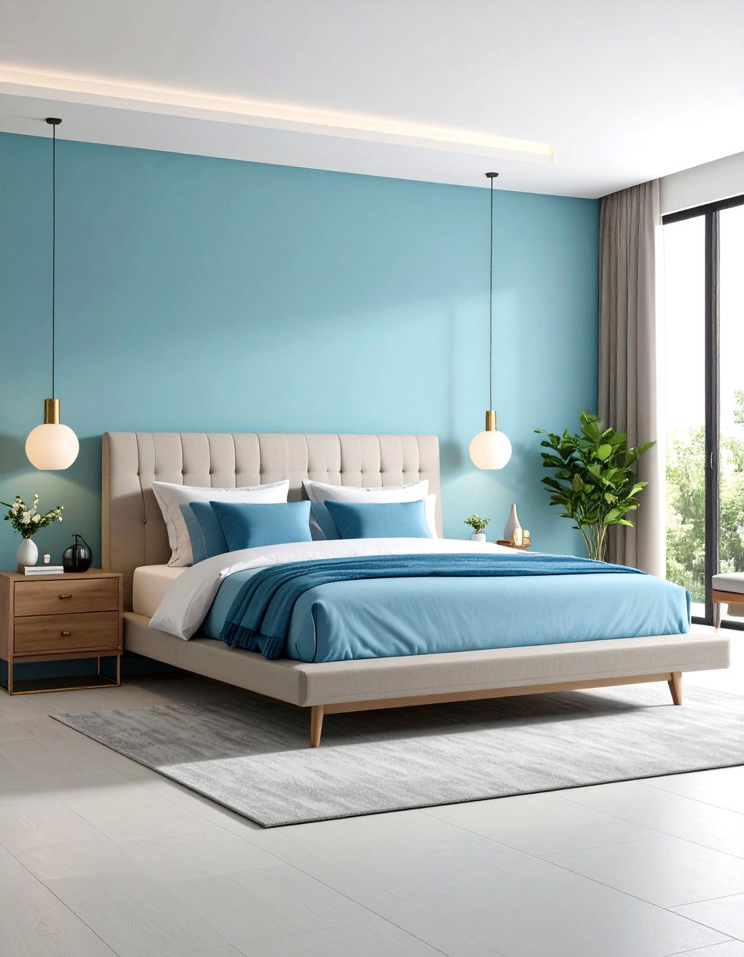 Luxury Modern Bedroom with Floor to Ceiling Window Walls - 20 luxury modern bedroom ideas