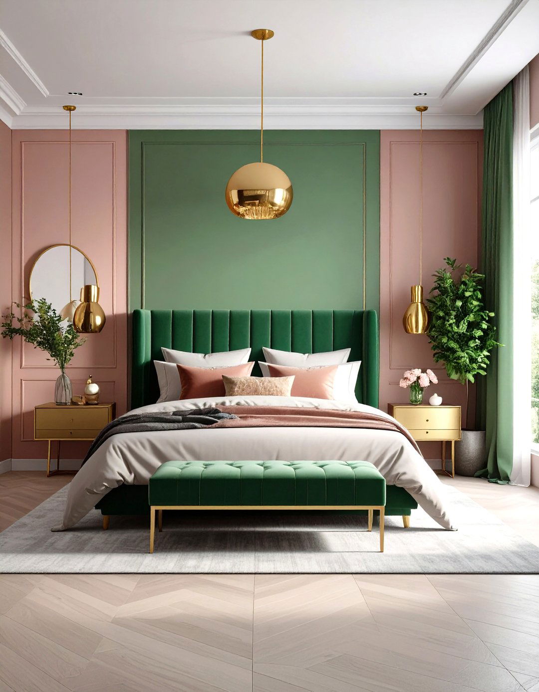 Luxury Modern Bedroom with Monochromatic Color Drenching - 20 luxury modern bedroom ideas