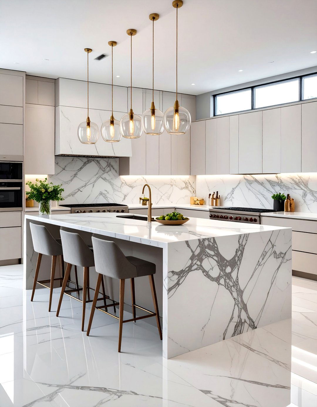 Luxury Natural Stone Kitchen Remodel - 20 Kitchen Remodel Ideas