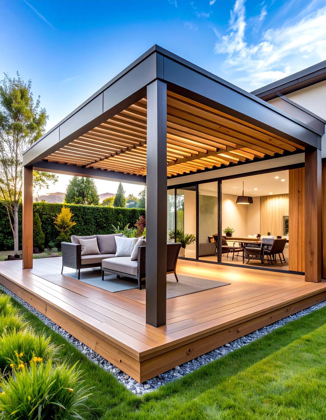 Luxury Patio Pergola with Automated Climate Control - 20 Patio Pergola Ideas