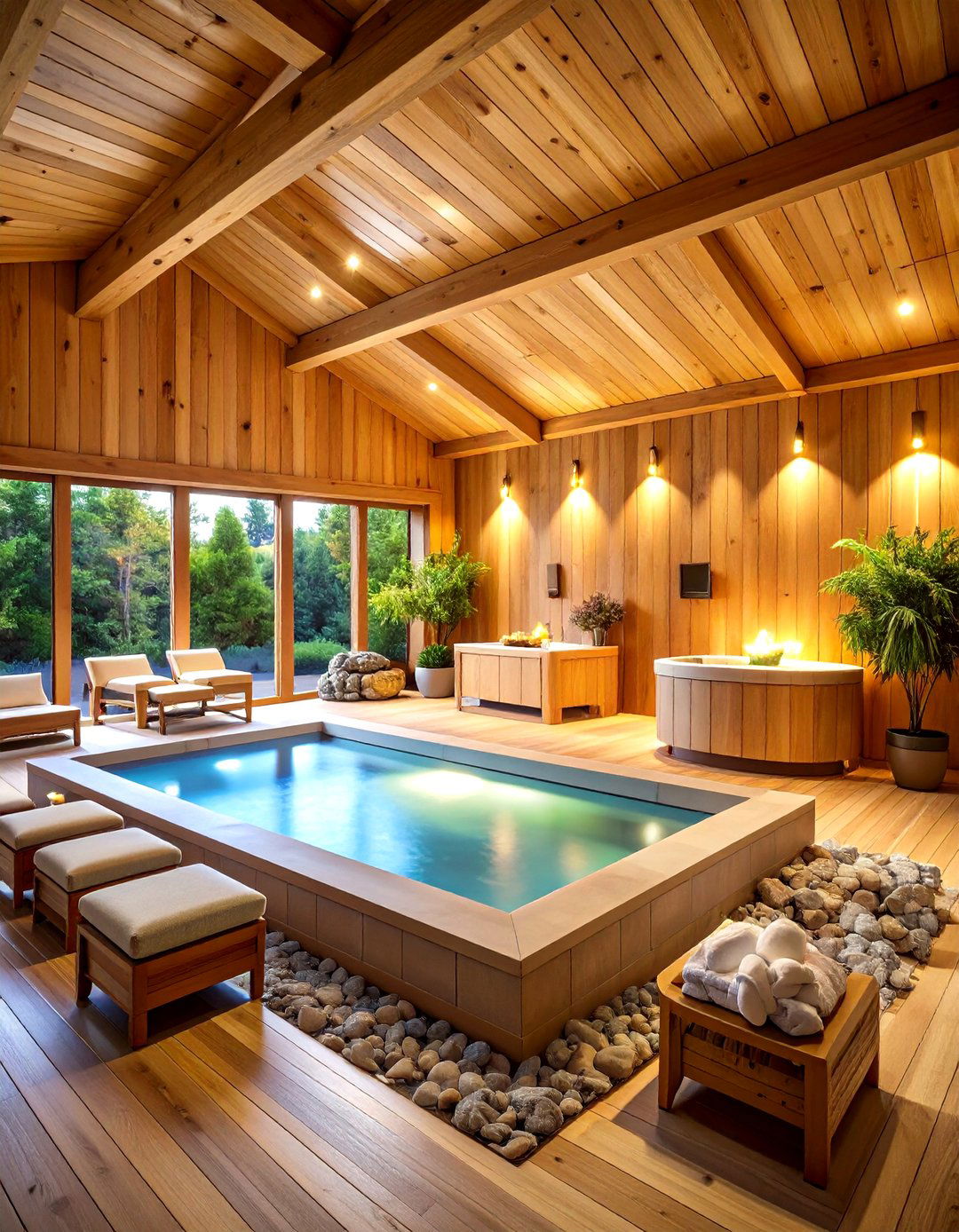 Luxury Pole Barn Spa and Wellness Retreat - 20 Pole Barn Interior Ideas
