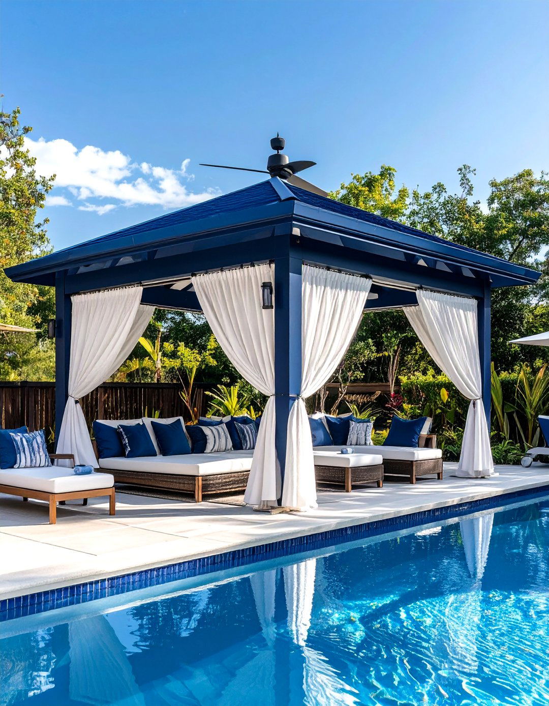 Luxury Pool Shade Cabanas - 20 Pool Shade Ideas