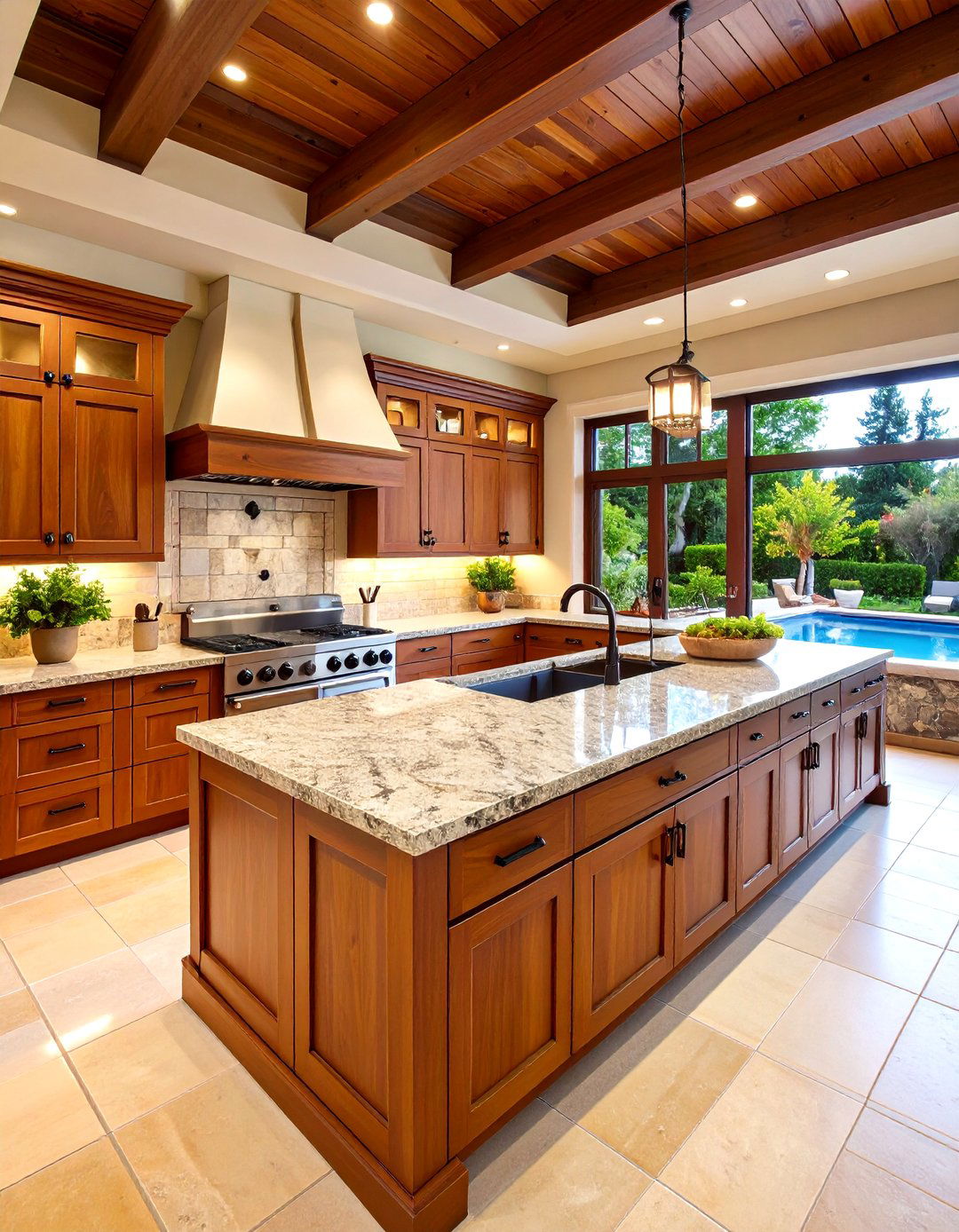 Luxury Resort L Shaped Outdoor Kitchen - 20 L Shaped Outdoor Kitchen Ideas