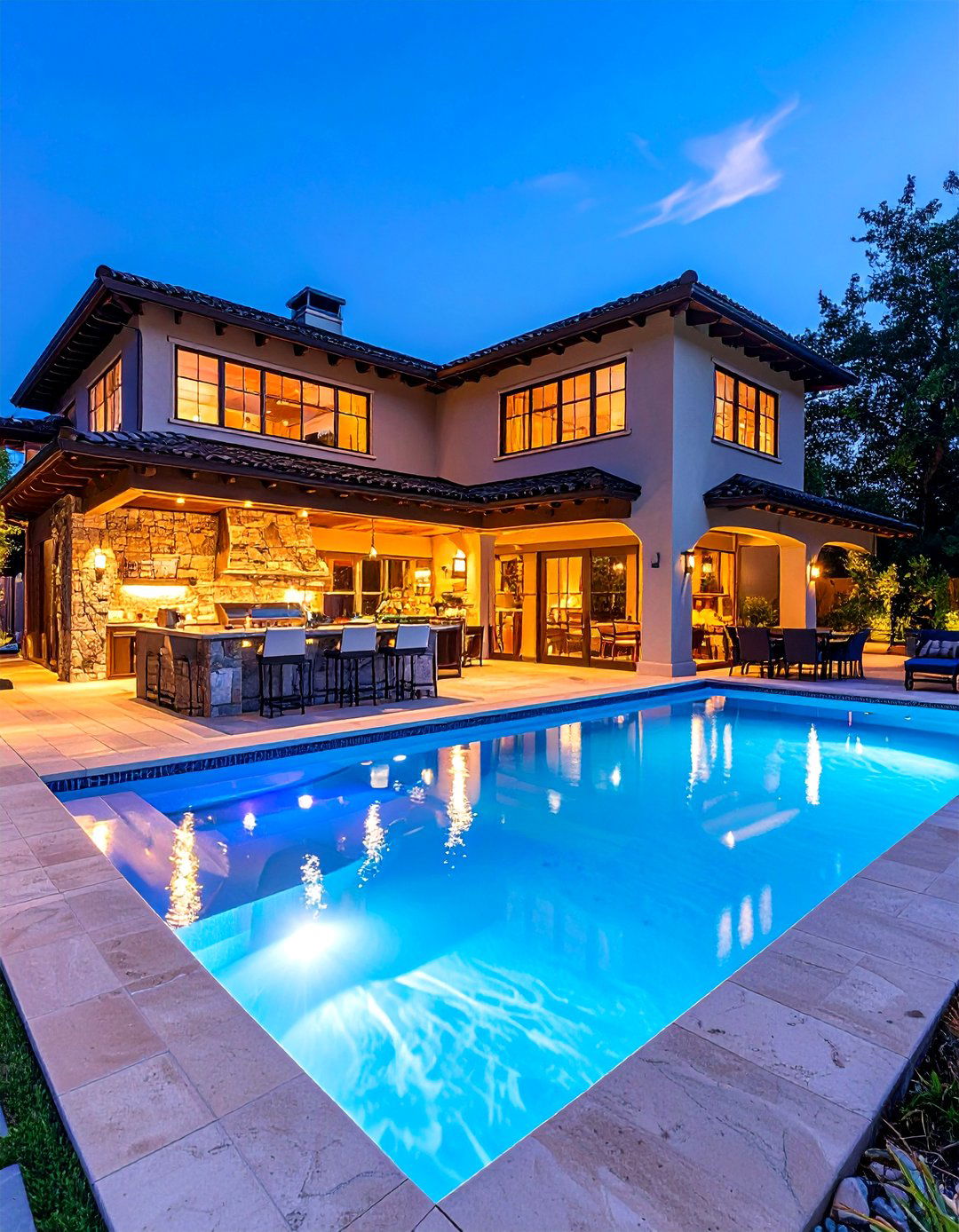 Luxury Resort Pool House With Outdoor Kitchen - 20 Pool House With Outdoor Kitchen Ideas