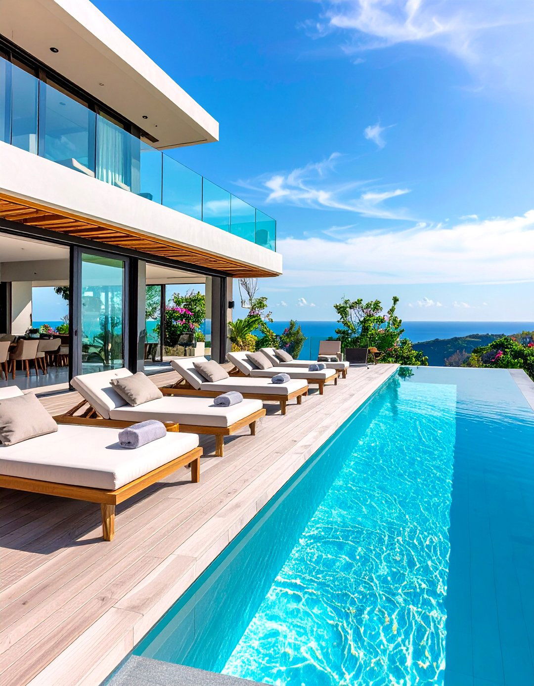 Luxury Resort Poolside Cantilever Balcony - 20 Cantilever Balcony Ideas