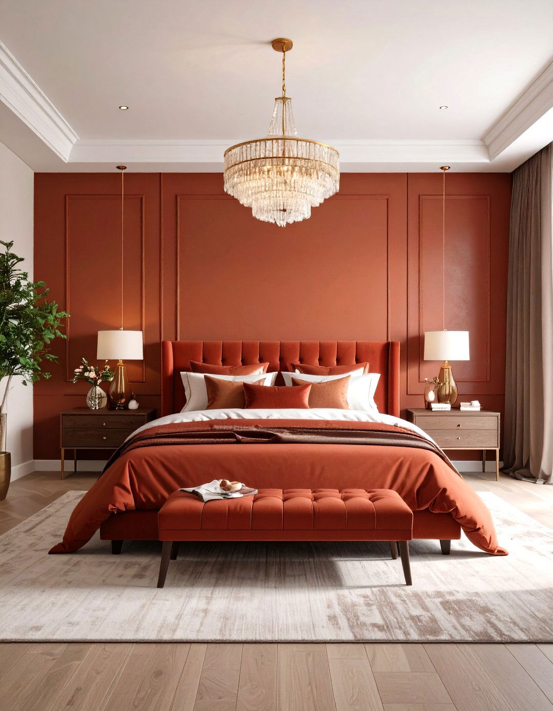 Luxury Rust Bedroom Retreat - 20 Rust Bedroom Ideas