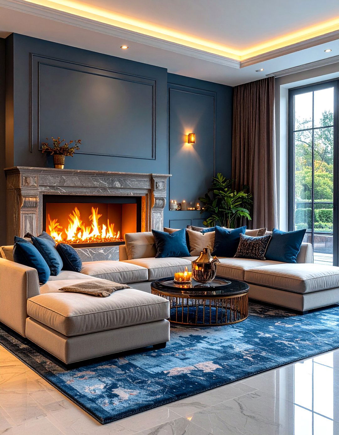 Luxury Sectional Fireplace Statement - 20 Living Room Ideas With Sectionals and Fireplace