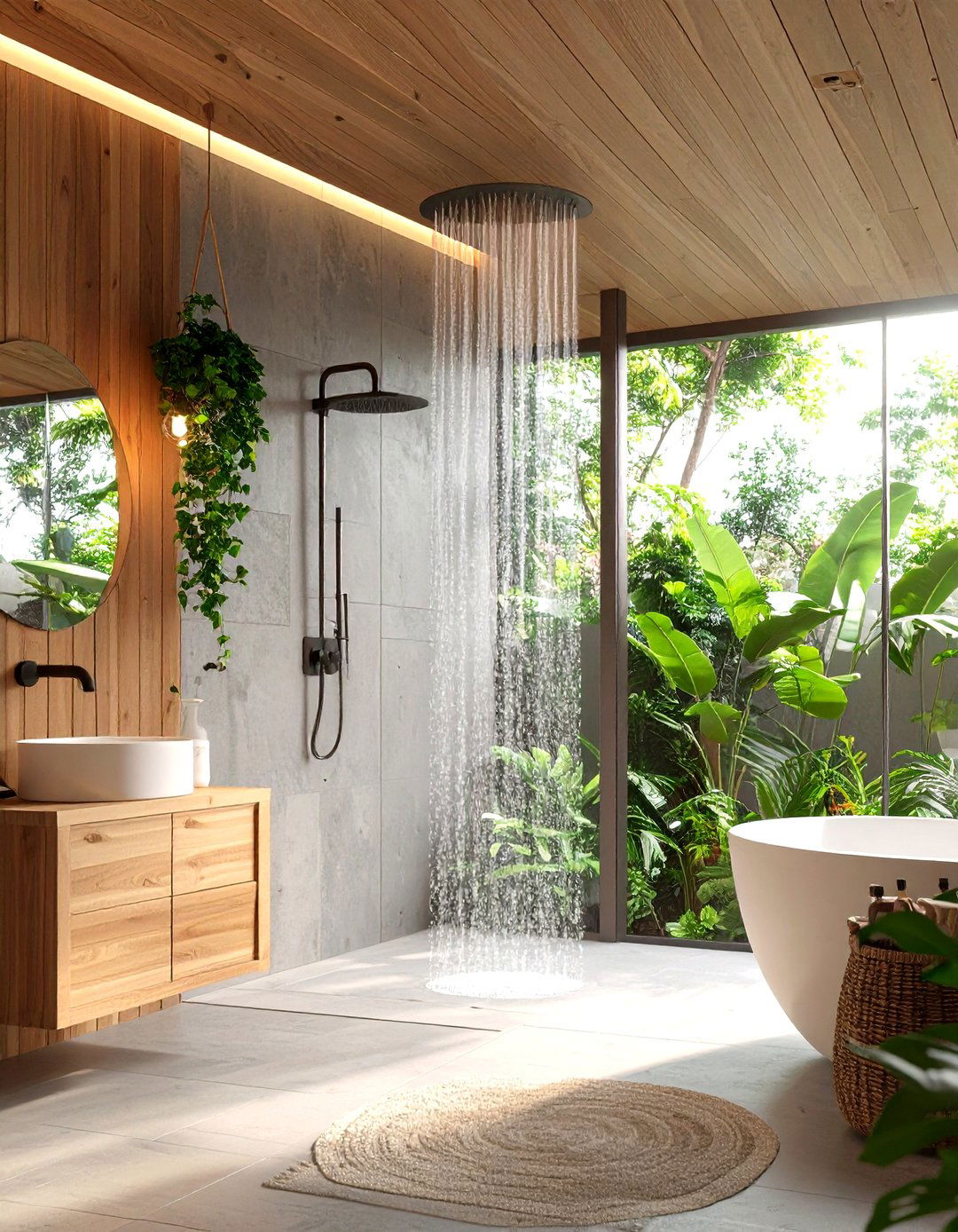 Luxury Shower with Minimalist Zen Sanctuary Design - 20 Luxury Shower Ideas