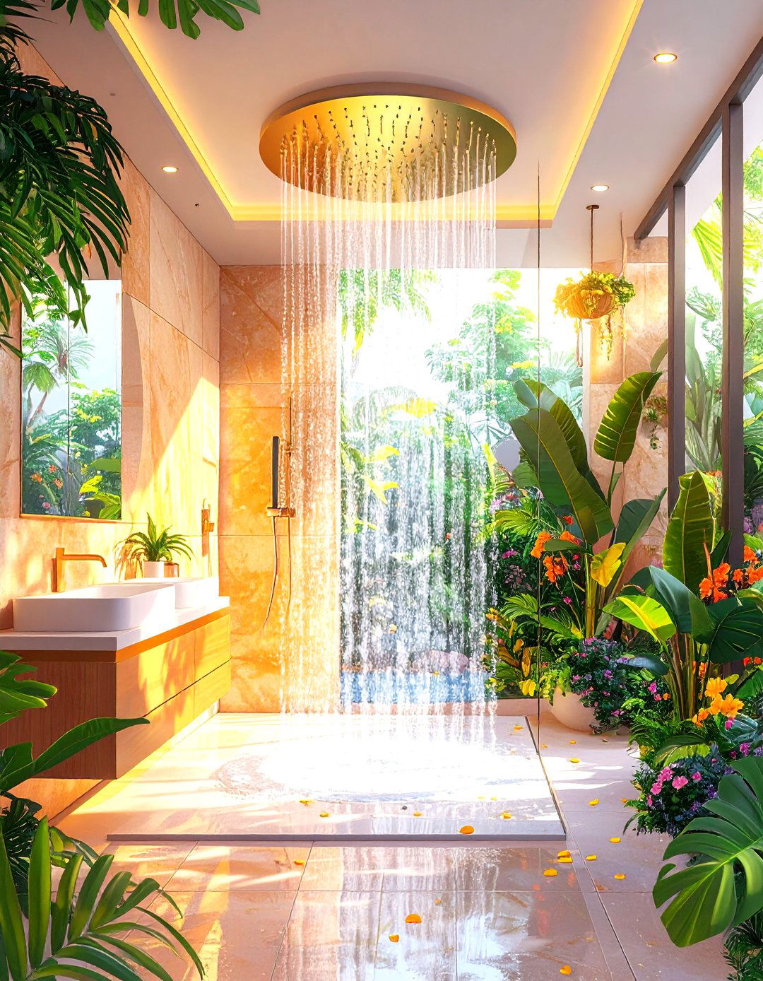 Luxury Shower with Multi Head Hydrotherapy System - 20 Luxury Shower Ideas
