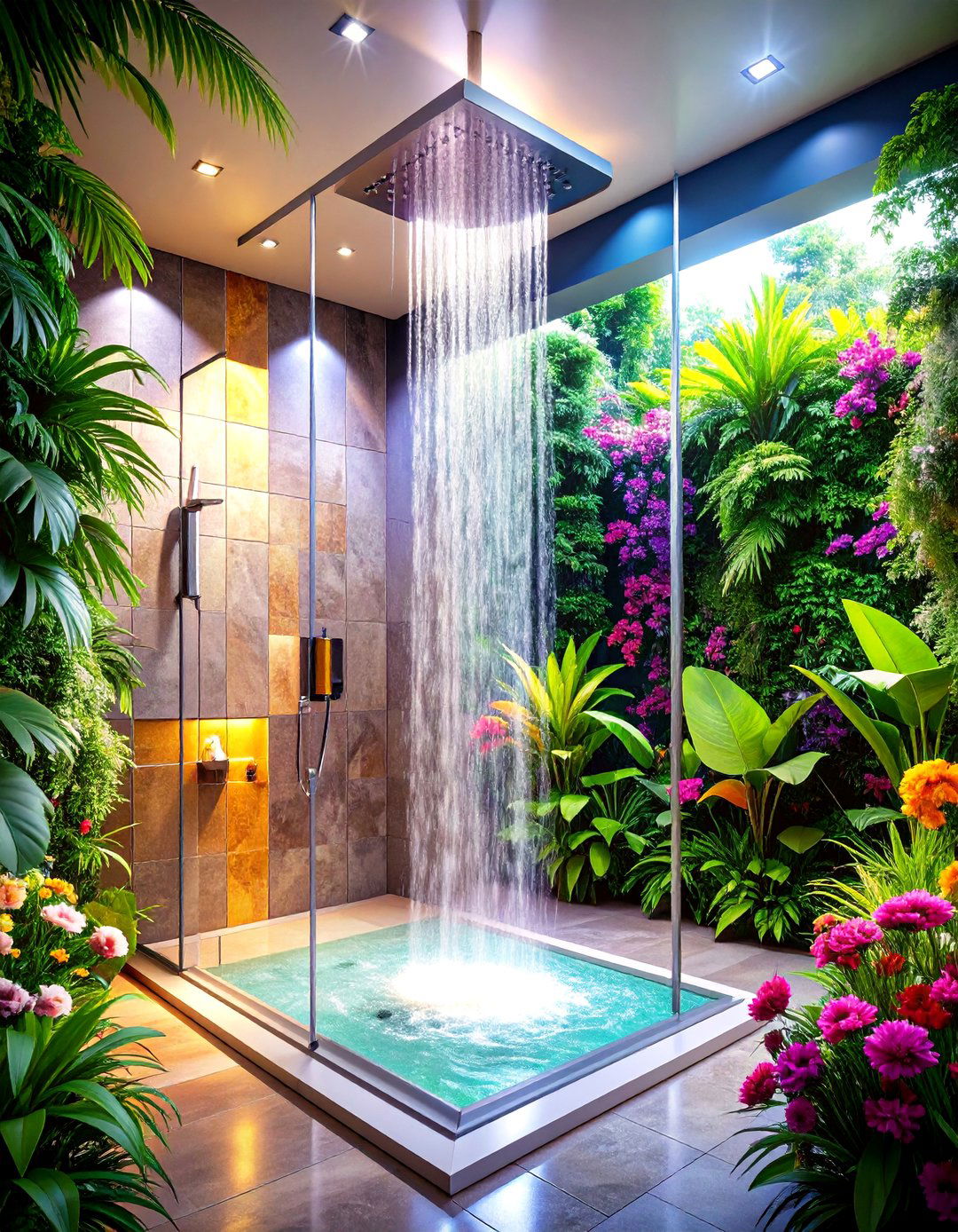 Luxury Shower with Wet Room Open Concept Design - 20 Luxury Shower Ideas