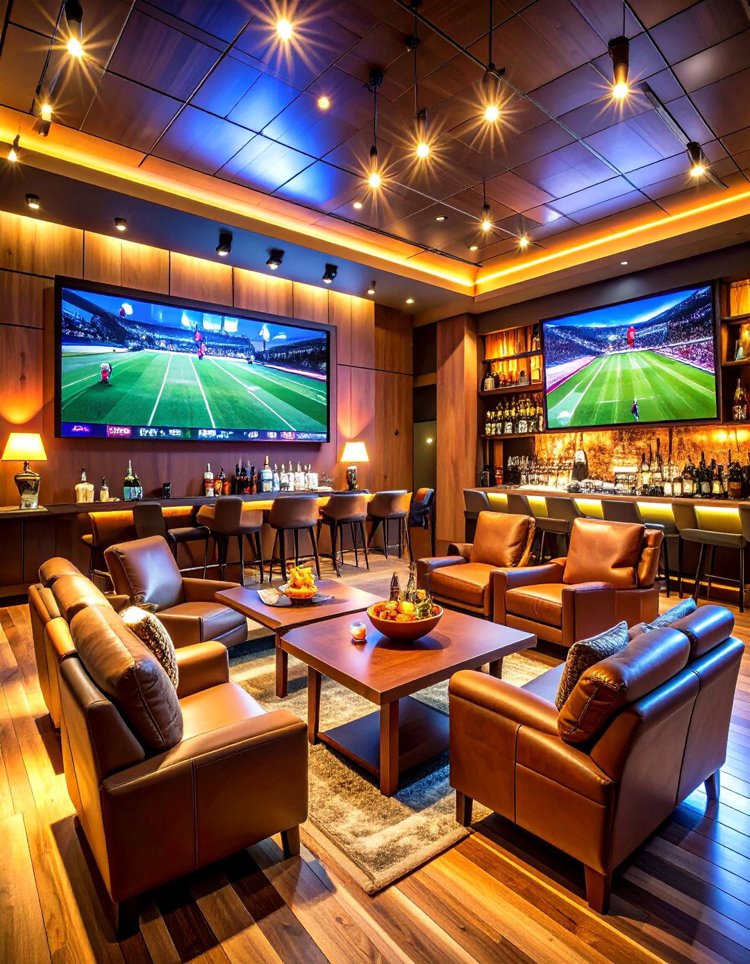 Luxury Sports Bar Media Room - 20 Media Room Ideas