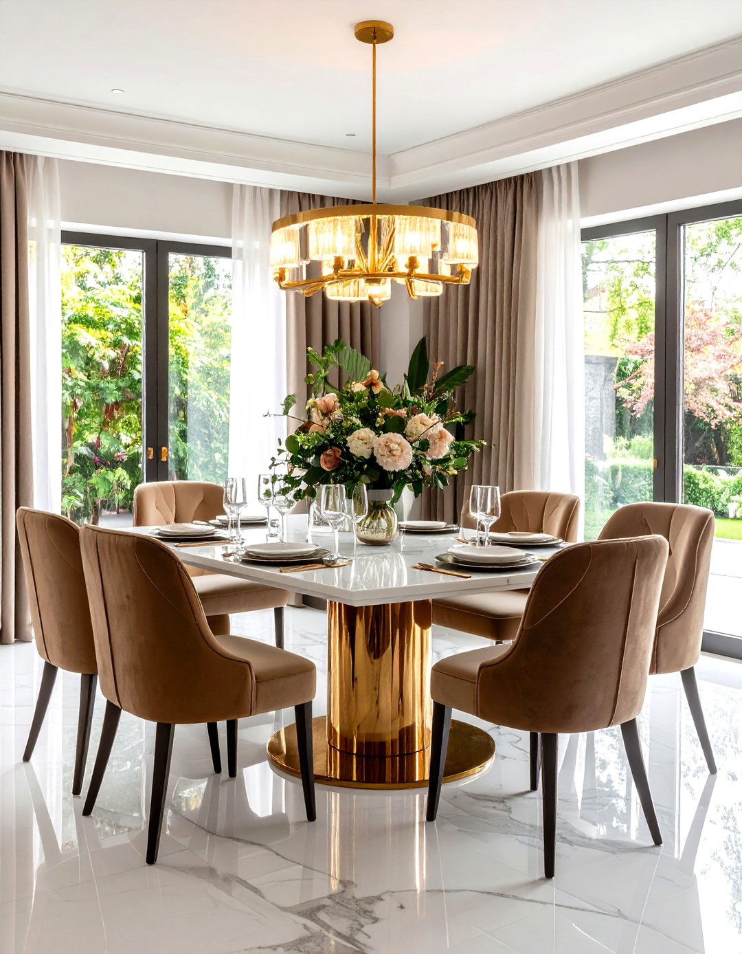 Luxury Textile Modern Dining Room Comfort - 20 Modern Dining Room Ideas