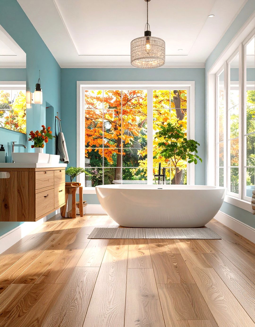 Luxury Vinyl Plank Wood Floors in Bathrooms - 20 Ideas for Wood Floors in Bathrooms