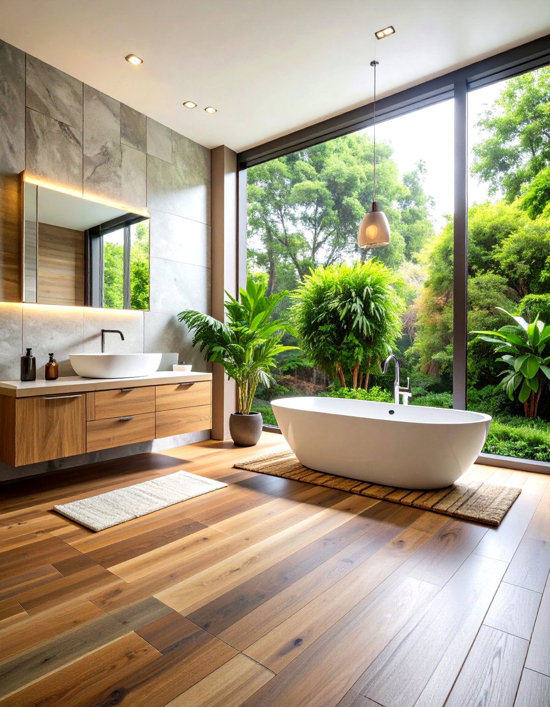 Luxury Vinyl Tile LVT - 20 Small Bathroom Flooring Ideas