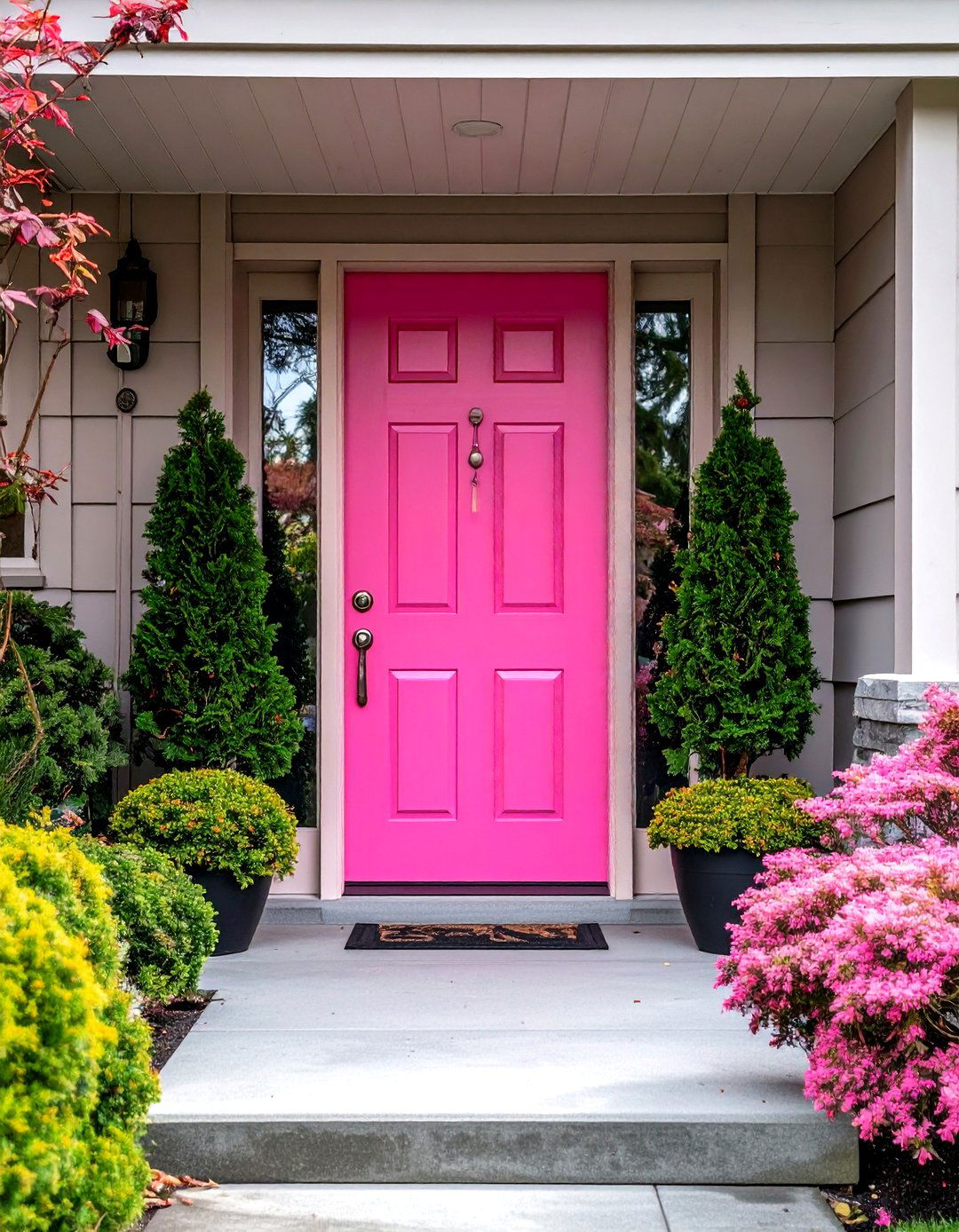 Magenta Pink Mid Century Front Door - 20 Mid Century Front Door Colors