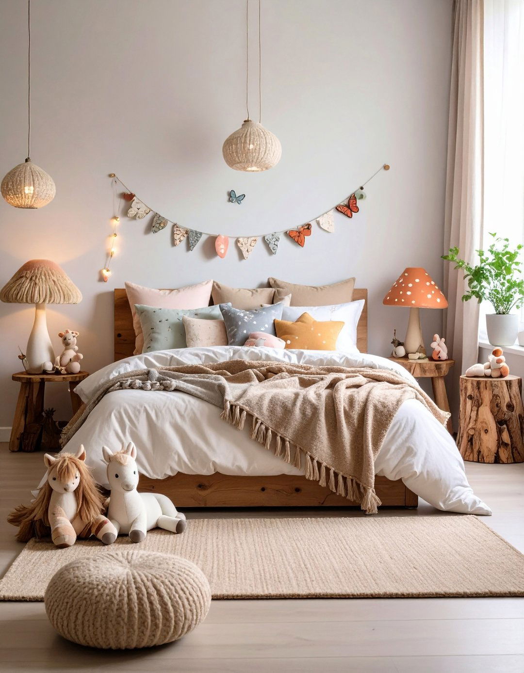 Magical Woodland Creature Bedroom with Playful Details - 20 Fantasy Bedroom Ideas
