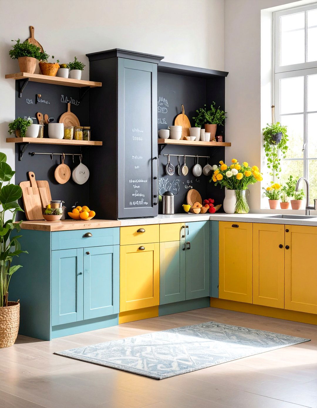 Magnetic Chalkboard Pantry Door - 20 Pantry Door Ideas