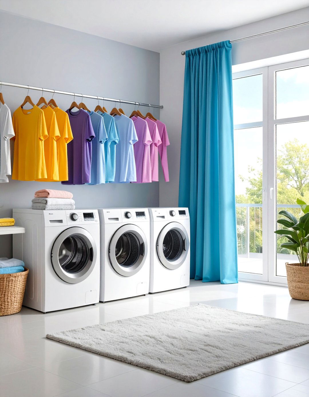 Magnetic Closure Laundry Room Curtain Innovation - 20 Laundry Room Curtain Ideas