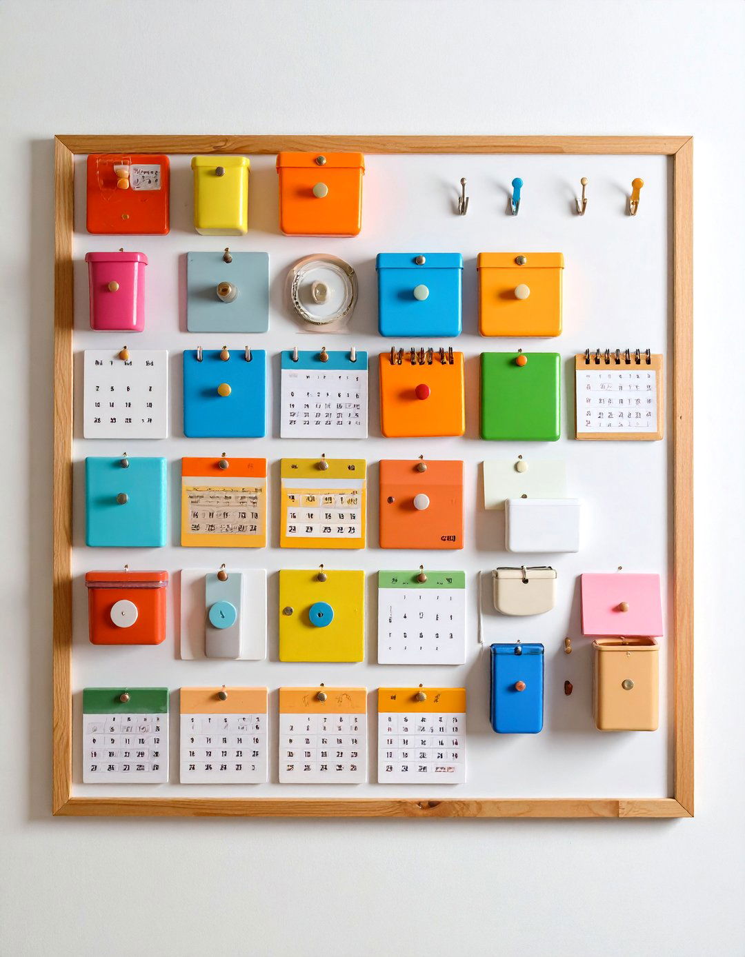 Magnetic Command Center Wall Setup - 20 Command Center Ideas