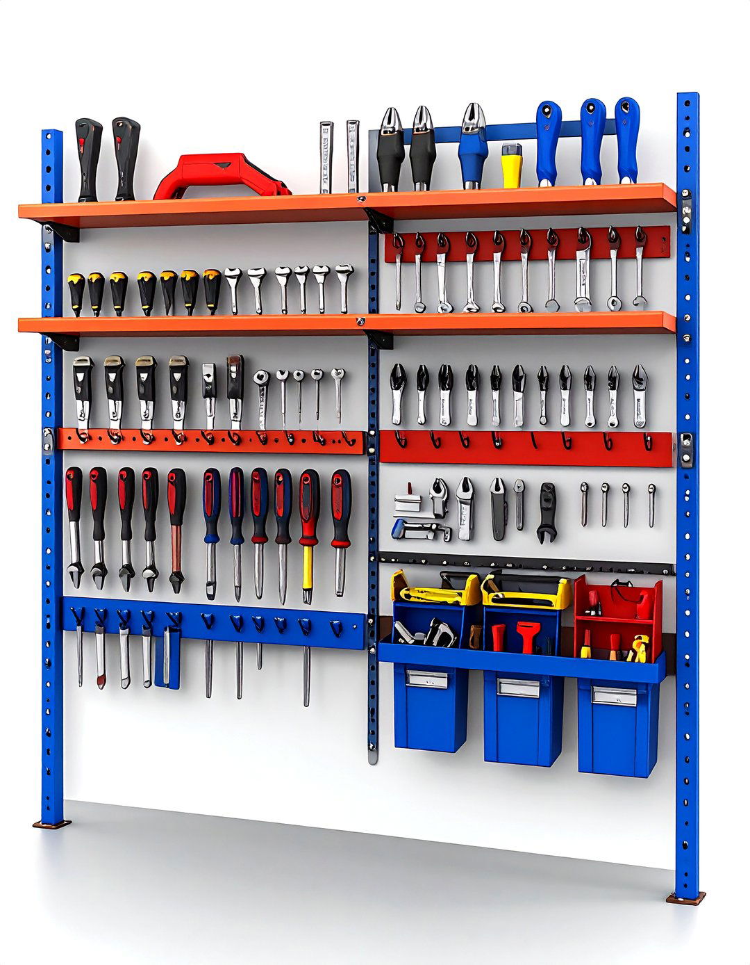 Magnetic Garage Tool Strips - 20 Garage Decor Ideas