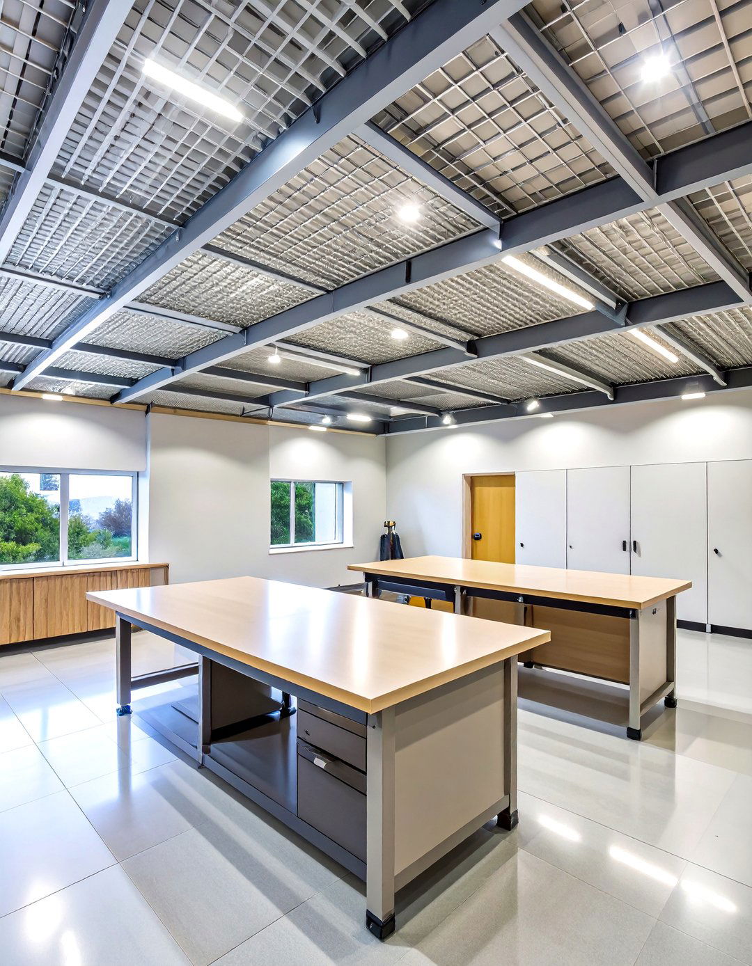 Magnetic Snap In Panels for Hassle Free Access - 20 Basement Drop Ceiling Ideas