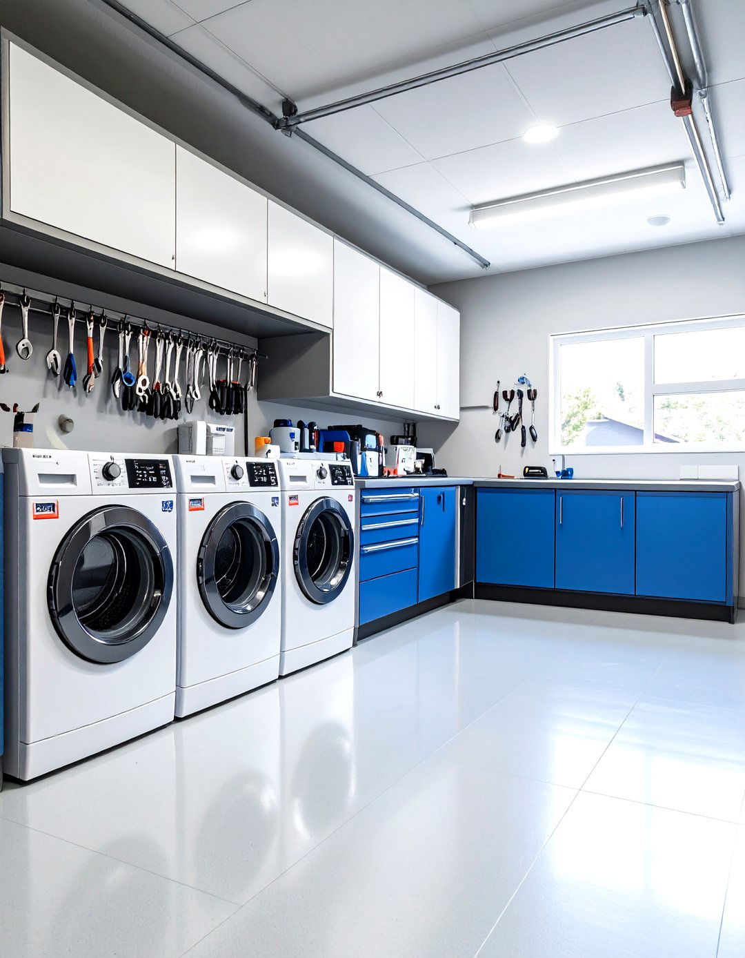 Magnetic Strip for Small Garage Laundry Accessories - 20 Garage Laundry Room Ideas