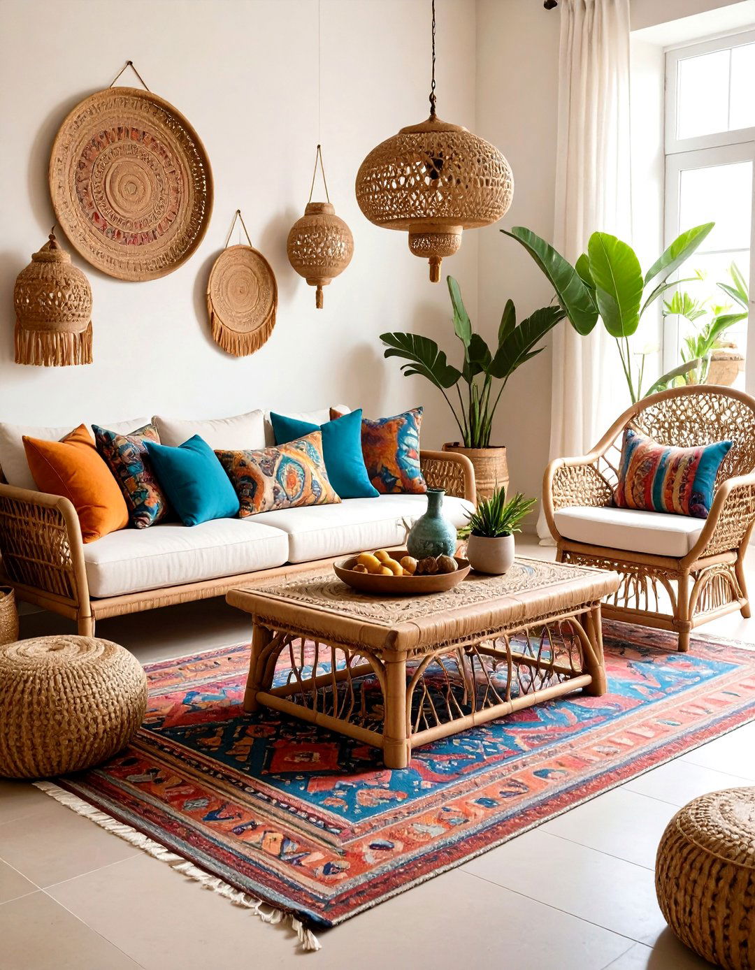 Magnolia Living Room with Bohemian Eclectic Style - 20 Magnolia Living Room Ideas