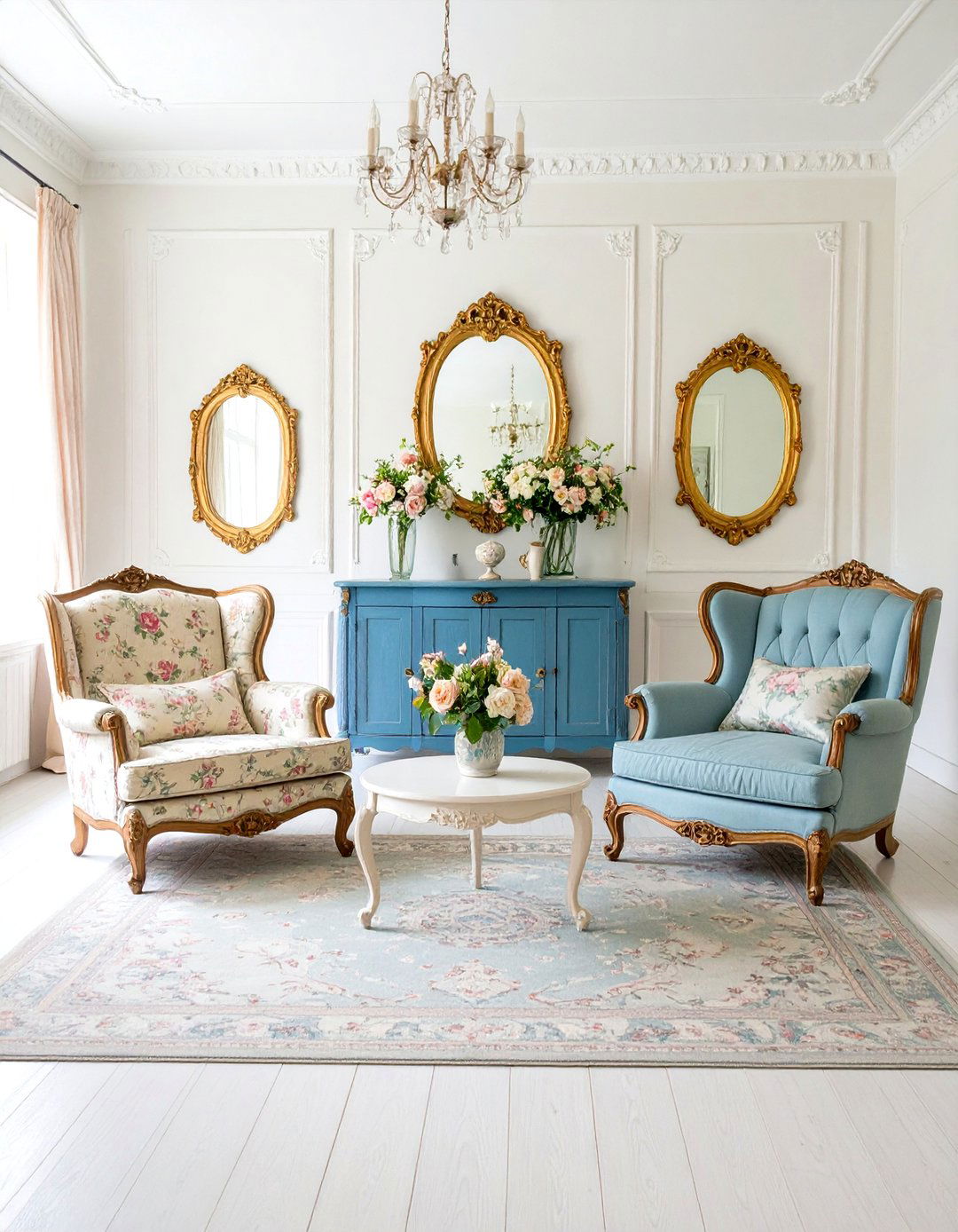 Magnolia Living Room with French Country Elegance - 20 Magnolia Living Room Ideas