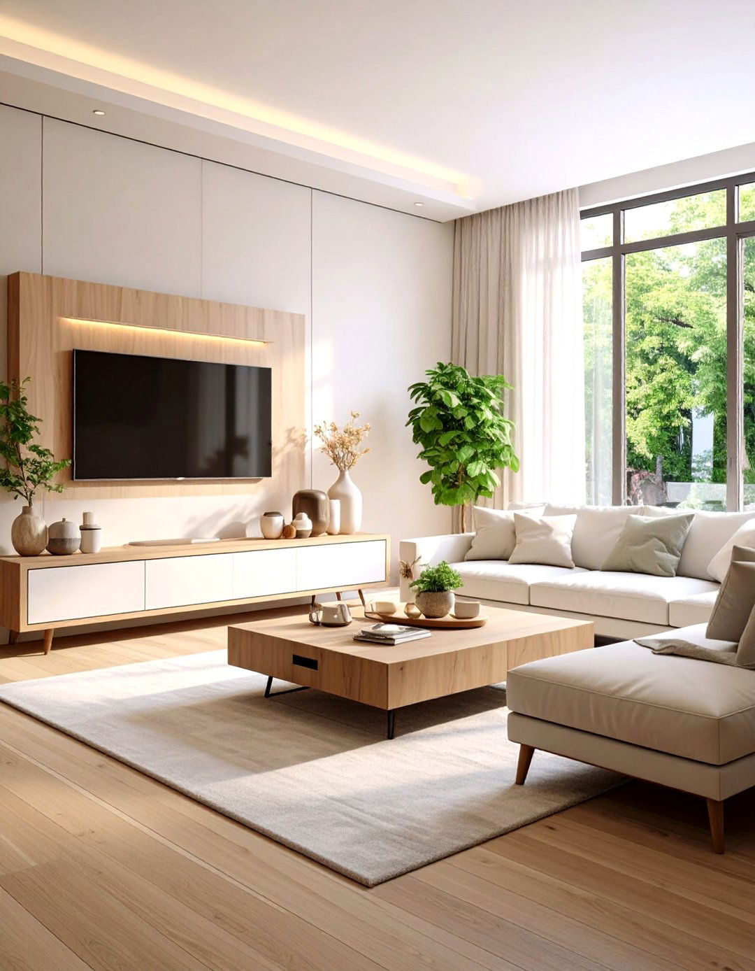 Magnolia Living Room with Smart Home Integration - 20 Magnolia Living Room Ideas