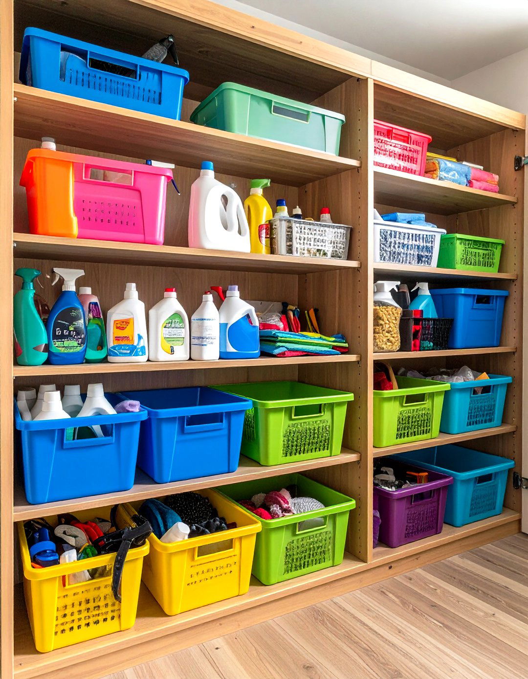 Make Room for Cleaning and Pet Supplies - 20 Small Closet Storage Ideas