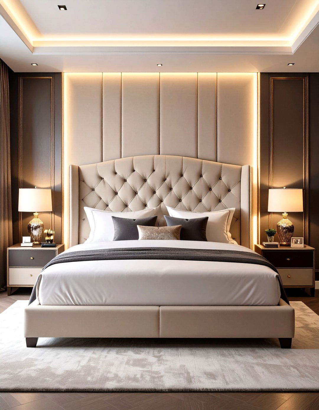 Make an Entrance with a Statement Headboard - 20 Glam Bedroom Ideas