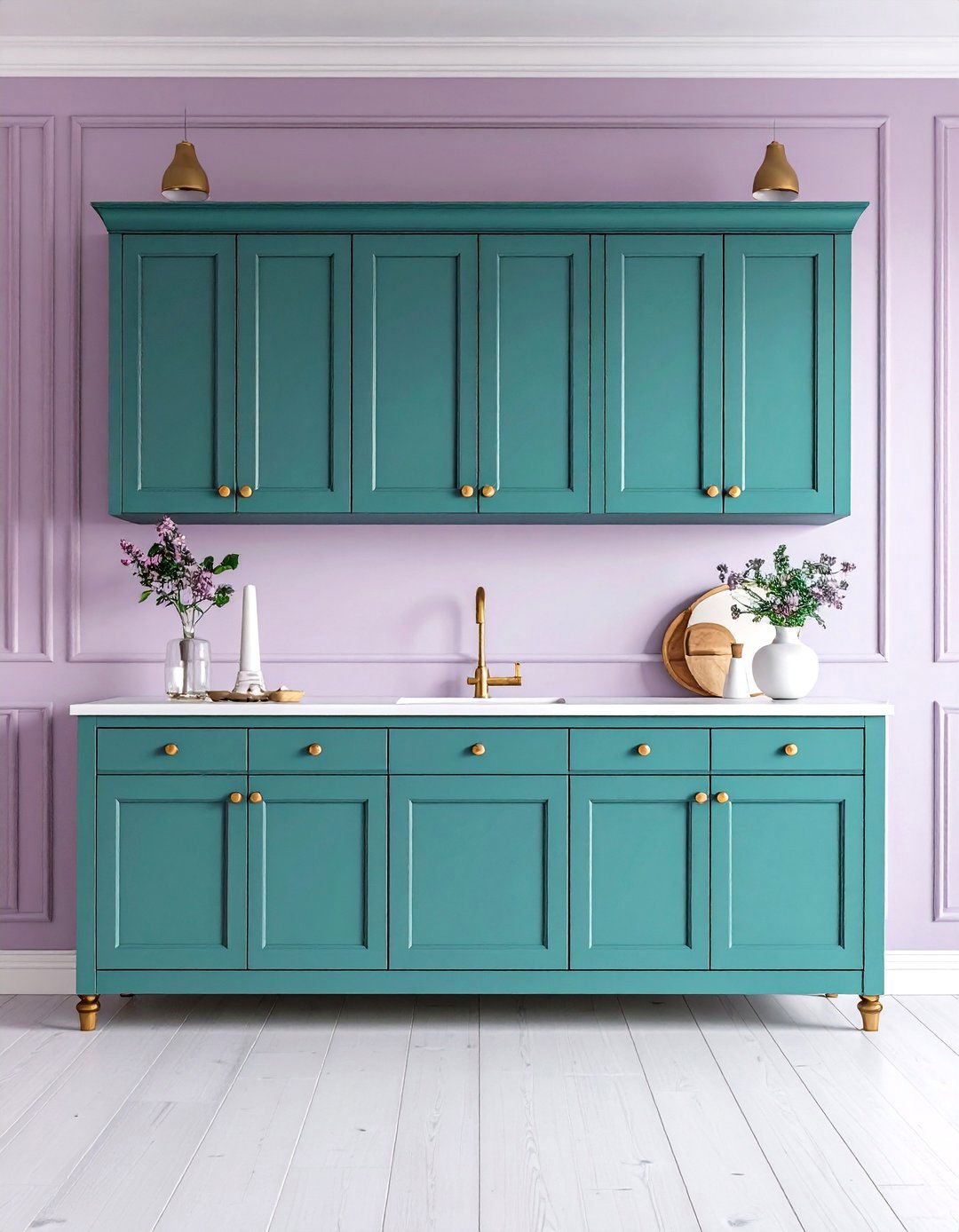 Make the Kitchen Island a Teal Statement Piece - 20 Teal and White Kitchen Ideas