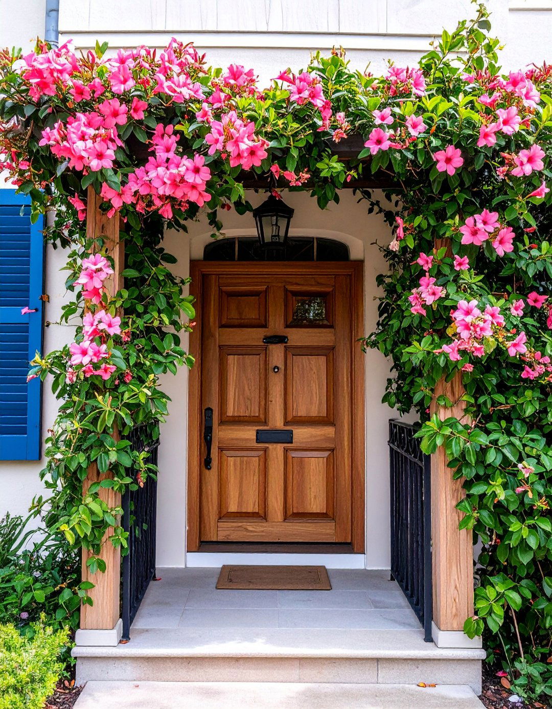 Mandevilla Climbing Floral Front Door Plant - 20 Front Door Plants
