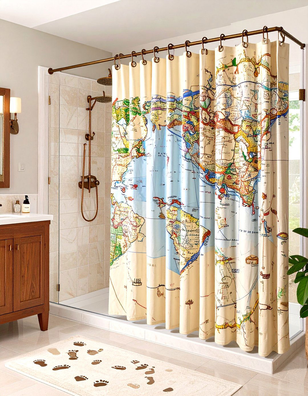 Map in the Mist Marauders Map Harry Potter Bathroom Shower Curtain - 20 Harry Potter Bathroom Ideas