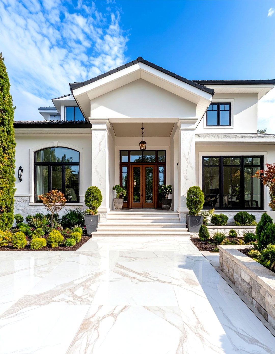 Marble - 20 Types of Exterior House Stone
