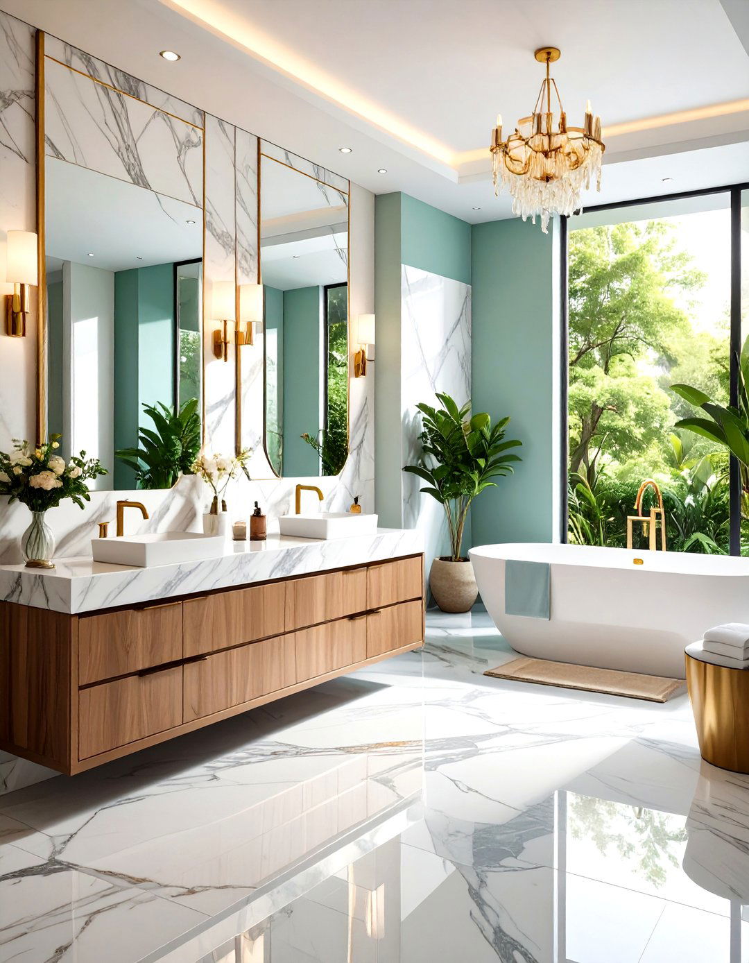 Marble Backsplash Bathroom Protective Elegance - 20 Marble Bathroom Ideas