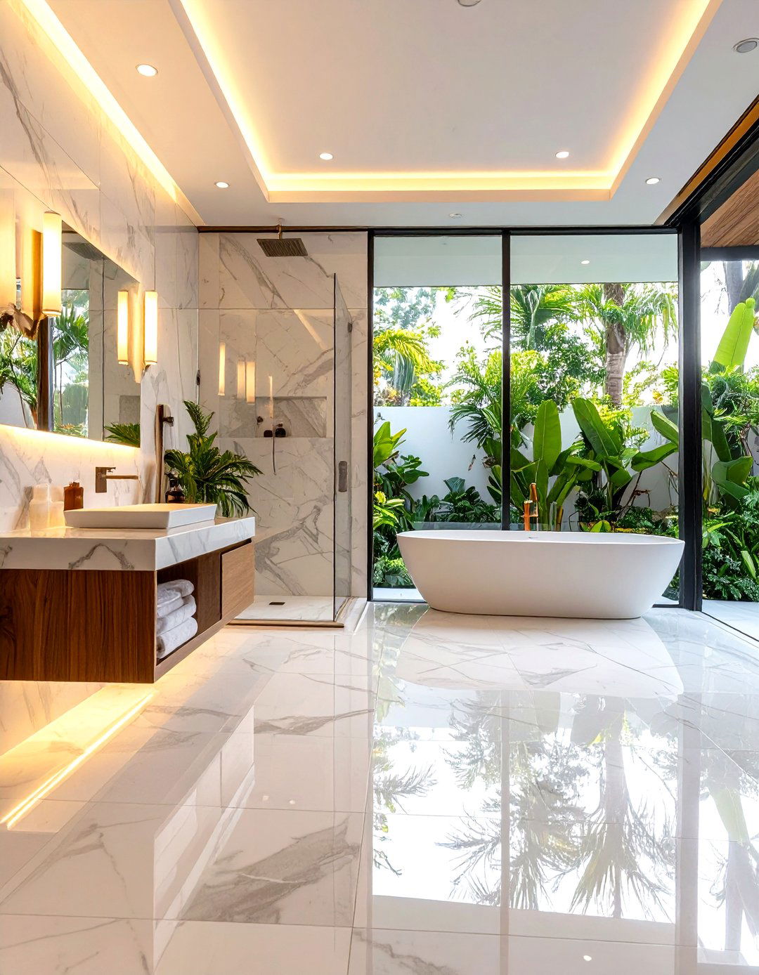 Marble Bathroom Flooring Timeless Foundation - 20 Marble Bathroom Ideas