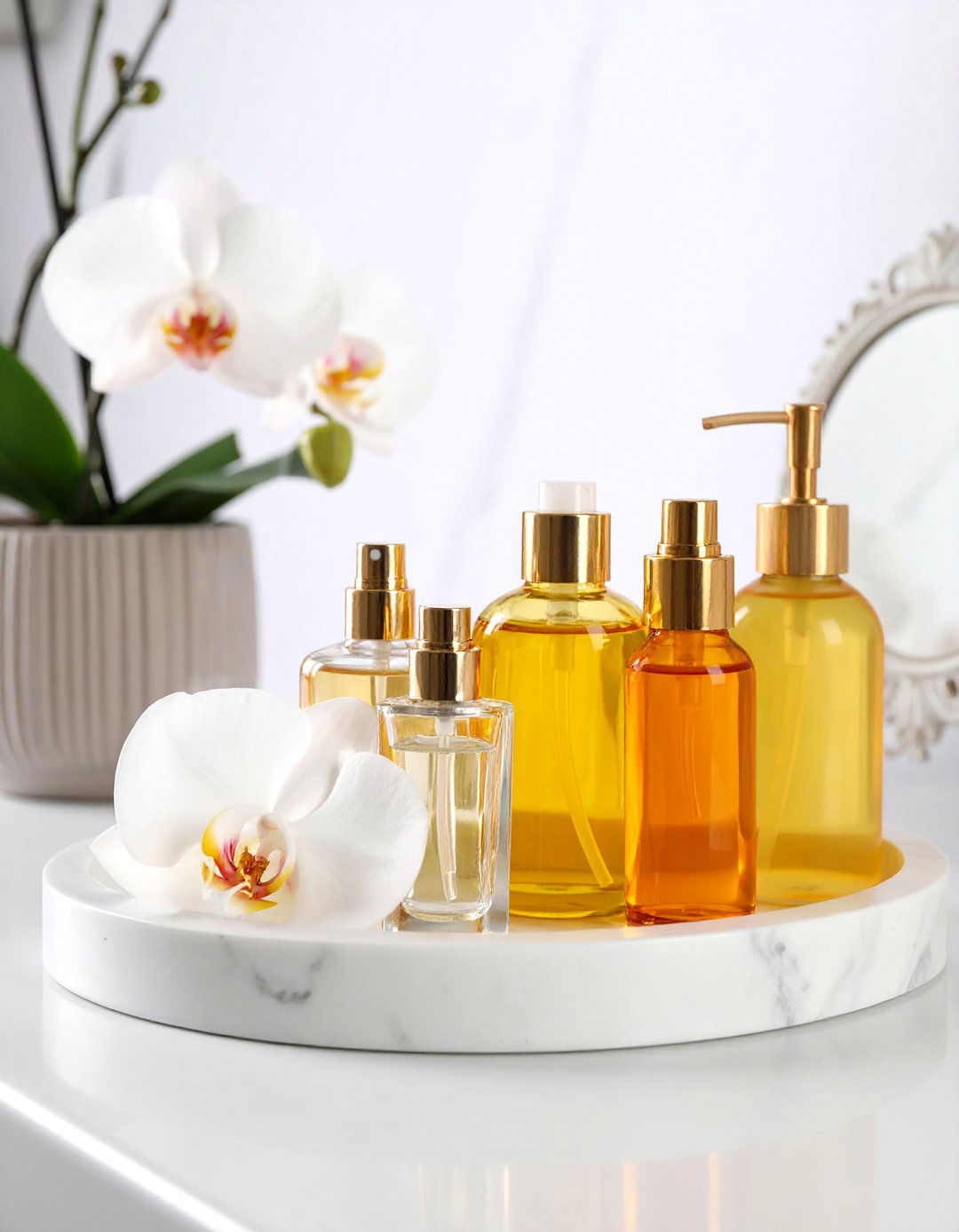 Marble Luxury Vanity Tray Decor - 20 Tray Decor Ideas