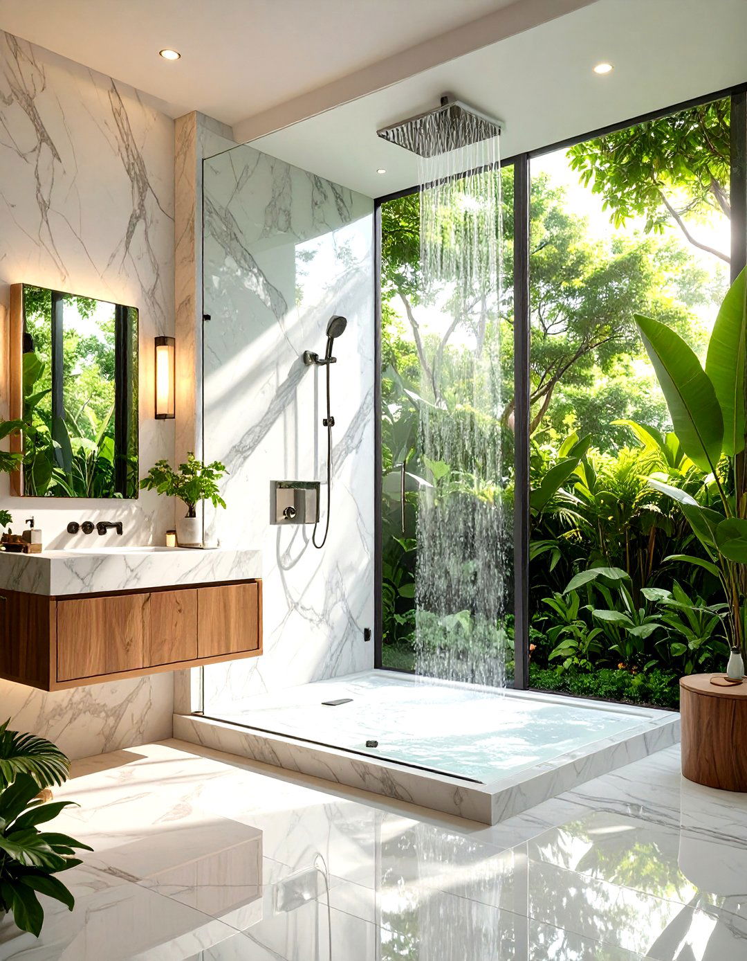 Marble Shower Enclosure Bathroom Spa Experience - 20 Marble Bathroom Ideas