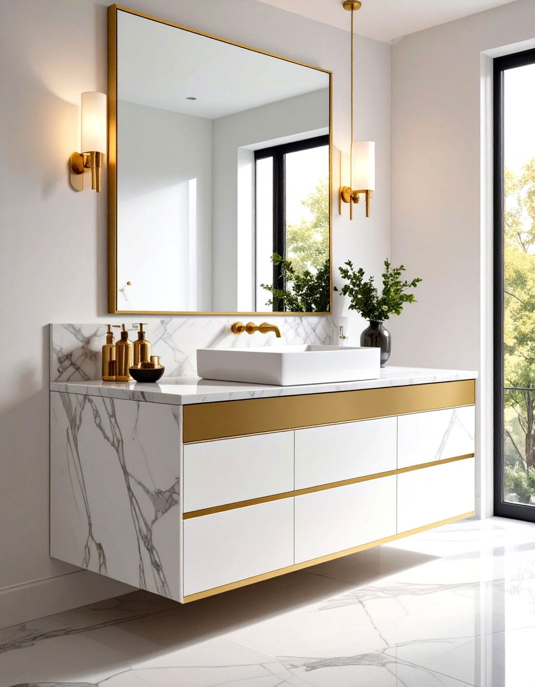 Marble Vanity Tops - 20 Stone Bathroom Ideas