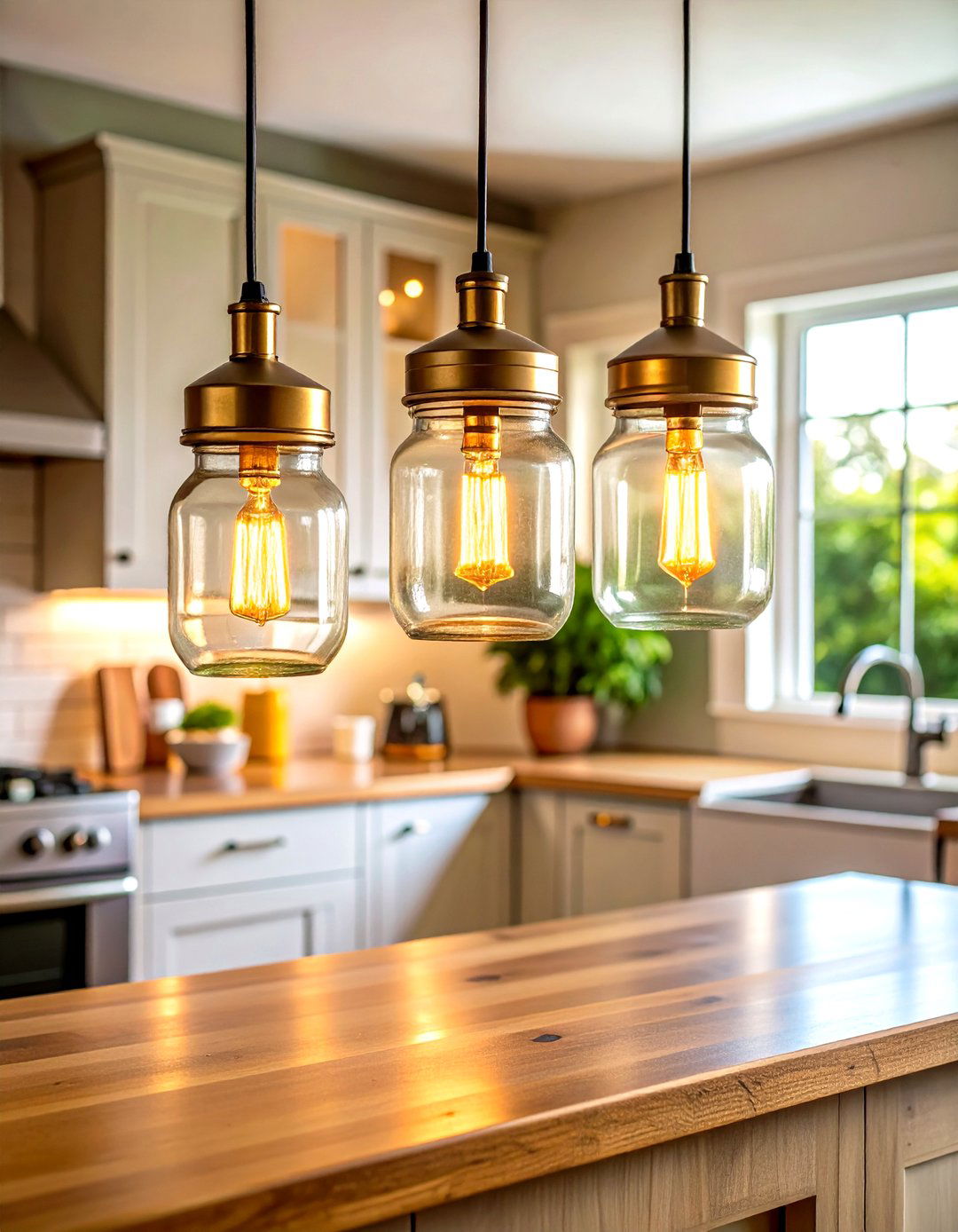 Mason Jar Lighting That Glows with Farmhouse Charm - 20 Farmhouse Decor Ideas